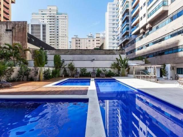 Flat Capitania Varam Guaruja Com Varanda Gourmet Exteriör bild